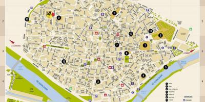 Քարտեզ անվճար քարտի փողոցների Սեւիլիայի Իսպանիա
